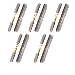 Bullet weld on brass pin hinges ungreasable 10pcs
