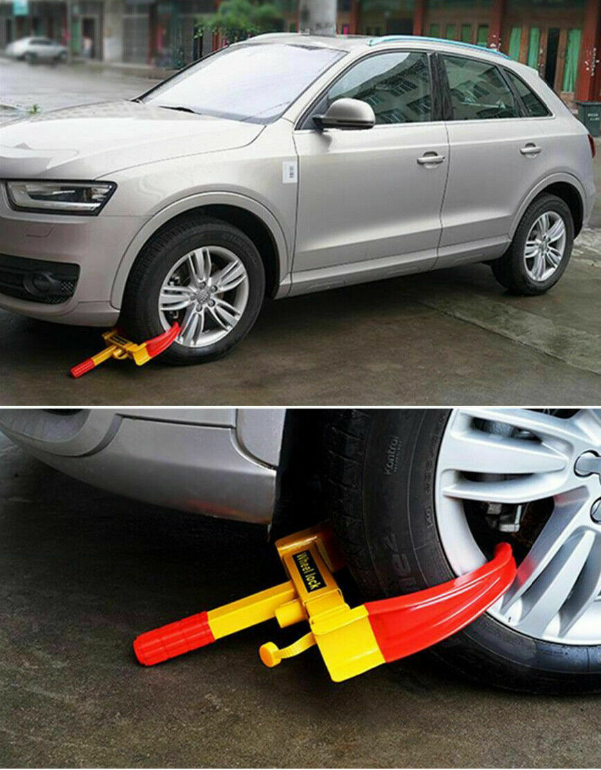 Heavy Duty Wheel Clamp Lock Vehicle Caravan Car Security Antitheft w