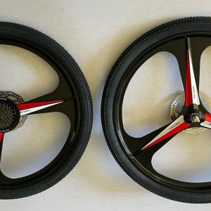 tri spoke wheelset front and rear