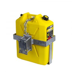 Jerry can holder lockable