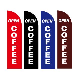 Open coffee Flags Feather 2.6m