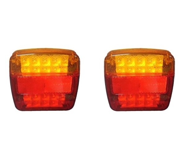 Trailer Lights Square Tail Stop Indicator