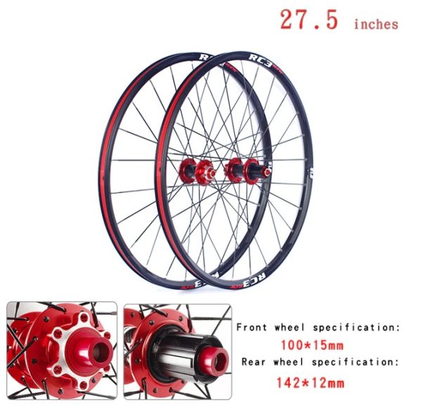 27.5 inch Thru Axle bike Wheels carbon hub pair