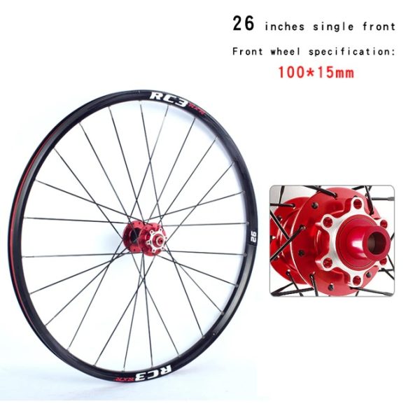 Thru Axle Carbon Fiber Hub Aluminium Bicycle Wheels