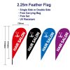 2.25m Hair salon teardrop Flag