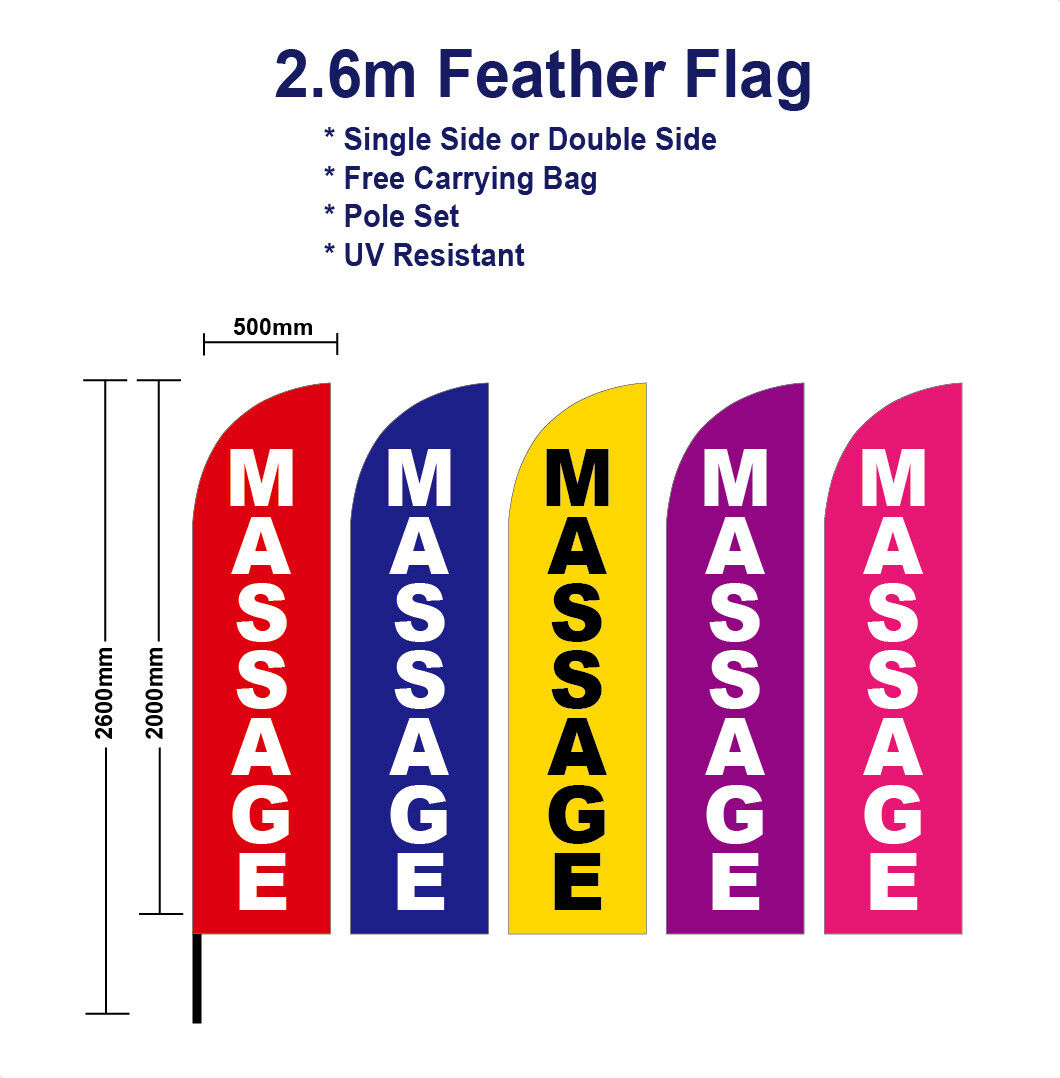 2.6m Massage Flag