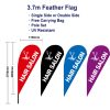 3.7m Hair salon teardrop Flag