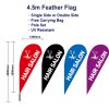 4.5m Hair salon teardrop Flag