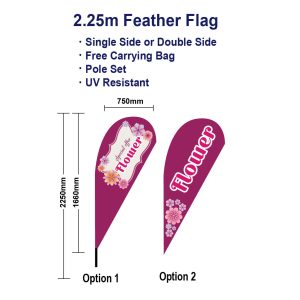 Flower Flag Teardrop Flags With Base