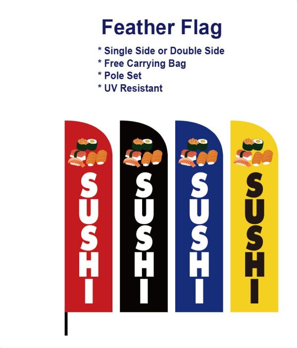 Sushi Flag Feather
