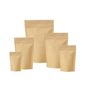 Kraft Stand Up Pouches with Zip Lock