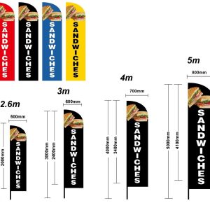 Sandwiches Flag Feather Flags