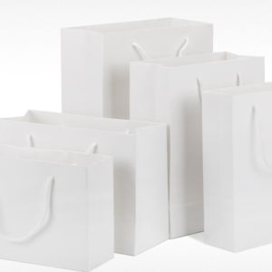 White Kraft Bags Gift Shopping Carry Bag