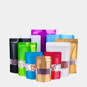 Coloured Mylar Foil Stand Up Aluminium Pouches