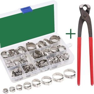 80pcs Tube Clamp with Pliers Kit