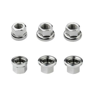 100pcs Bicycle Front Rear Axle Nuts