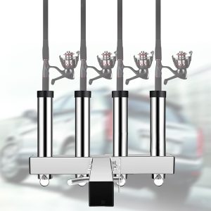 Stainless Steel Hitch Fishing Rod Holder