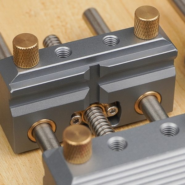 Aluminium Alloy Woodworking Bench Vise Two Jaw Clamp-on for Woodworking  Table