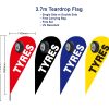 Tyres Flag Teardrop flags-L