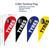 Tyres Flag Teardrop flags-M