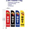 Hot food Flag Feather Flags-s