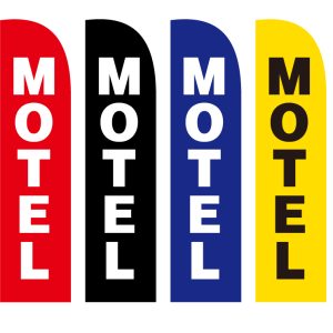 Motel Flag Feather flags