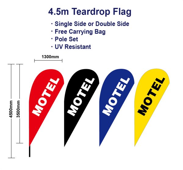 Motel Flag Teardrop Flags-XL
