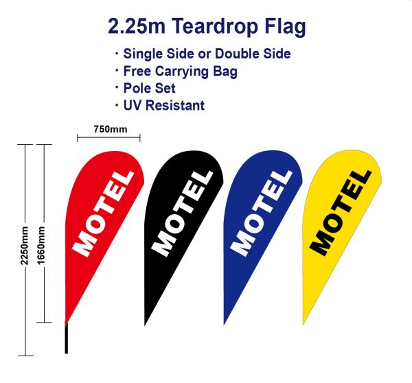 Motel Flag Teardrop Flags-s