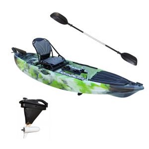 Single Plastic Kayak with Motor