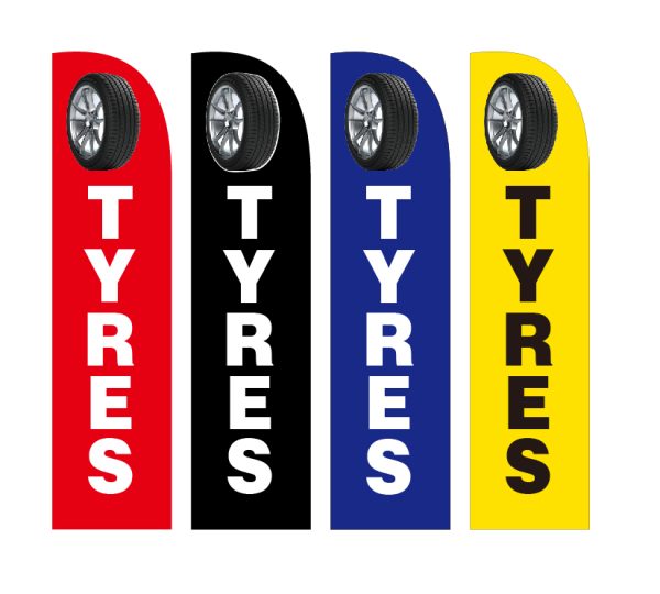 Tyres Flag Feather flags