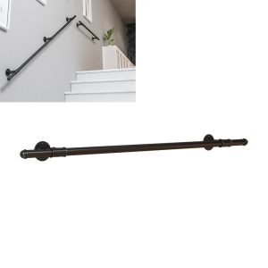 1.2m 1.5m Wall Mounted Stair Rail Handrail Indoor Outdoor Step Staircase Rail Hanger Rack