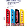Donuts Feather Flag 3M