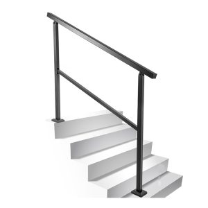 Iron Handrail Stair Railing 2 or 4 Steps