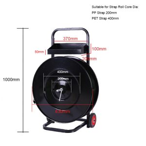 Heavy Duty Portable Strap Dispenser Trolley for PET