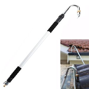 Telescopic Gutter Cleaner Cleaning Tool 105-175cm Wand Brass Fittings