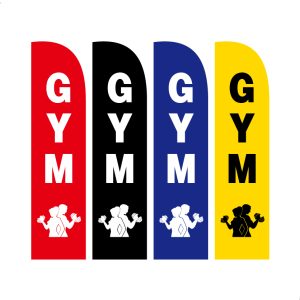 Gym flag Fitness flags Feather