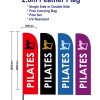 Pilates flag Feather flags 2.6m