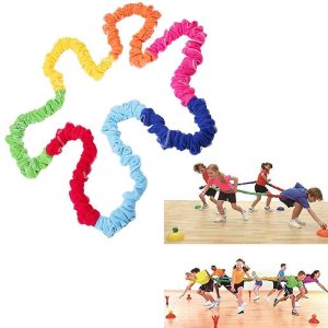Game Stretchy Band Elastic Cooperative Stretchy Bands Dynamic Movement Exercise Latex Loop for Kids Backyard