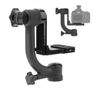 Gimbal Tripod Head with 1/4in Quick Release Plate for Telephoto Lens