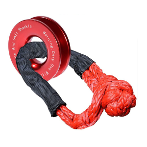 Recovery Ring Snatch Block Pulley 41000lbs Soft Shackle Tow Winch Rope Heavy Duty