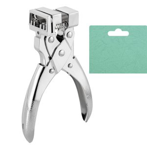 T Hole Punch Steel Handheld Hanger Airplane Hole Puncher T Shape Hole Punch for Paper Plastic Sheet