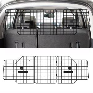 Universal Car Dog Barrier Adjustable Wire Mesh Pet Divider for SUV Car Truck