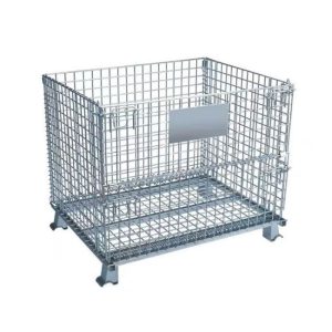 Stackable Wire Mesh Pallet Cage Warehouse Storage Basket