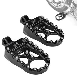 1 Pair Harley Foot Peg Wide Fat Foot Pegs Footpegs MX Style Fit for Harley Dyna Sportster 833 Fatboy Bobber