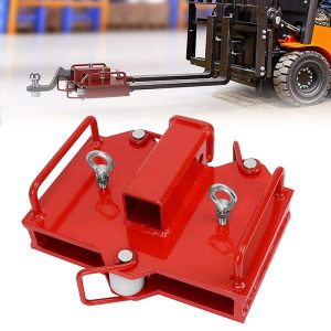 2 inch Trailer Forklift Hitch Receiver Dual Pallet Forks Towing Adapter Attachment