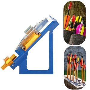 Arrow Fletching Jig Archery Vanes Stick Fletches Make Arrow Adhere Universal Bow DIY Feather Tool