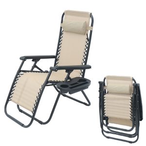 Folding Recliner Chair Patio Sun Lounge