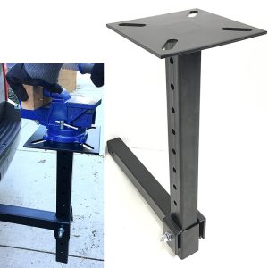 Heavy Duty Hitch Mount Vise Plate Adjustable Height Hitch Vise Holder