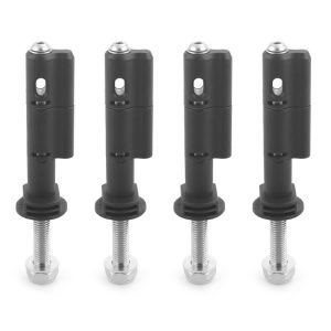 4pcs Mounting Pins Kit Lockable Black for MaxTrax MKII