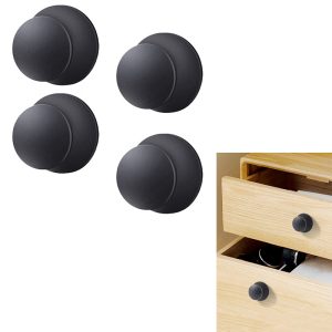 4pcs Stainless Steel Self-Adhesive Cabinet Knobs Drawer Cupboard
